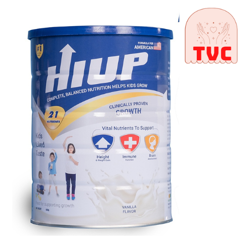 Sữa bột HIUP tăng chiều cao cho bé từ 2 tuổi hộp 650g