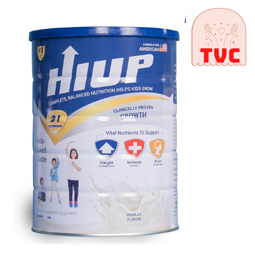 Combo 4 Hộp HIUP 650g - Sữa bột tăng chiều cao cho bé từ 2 tuổi
