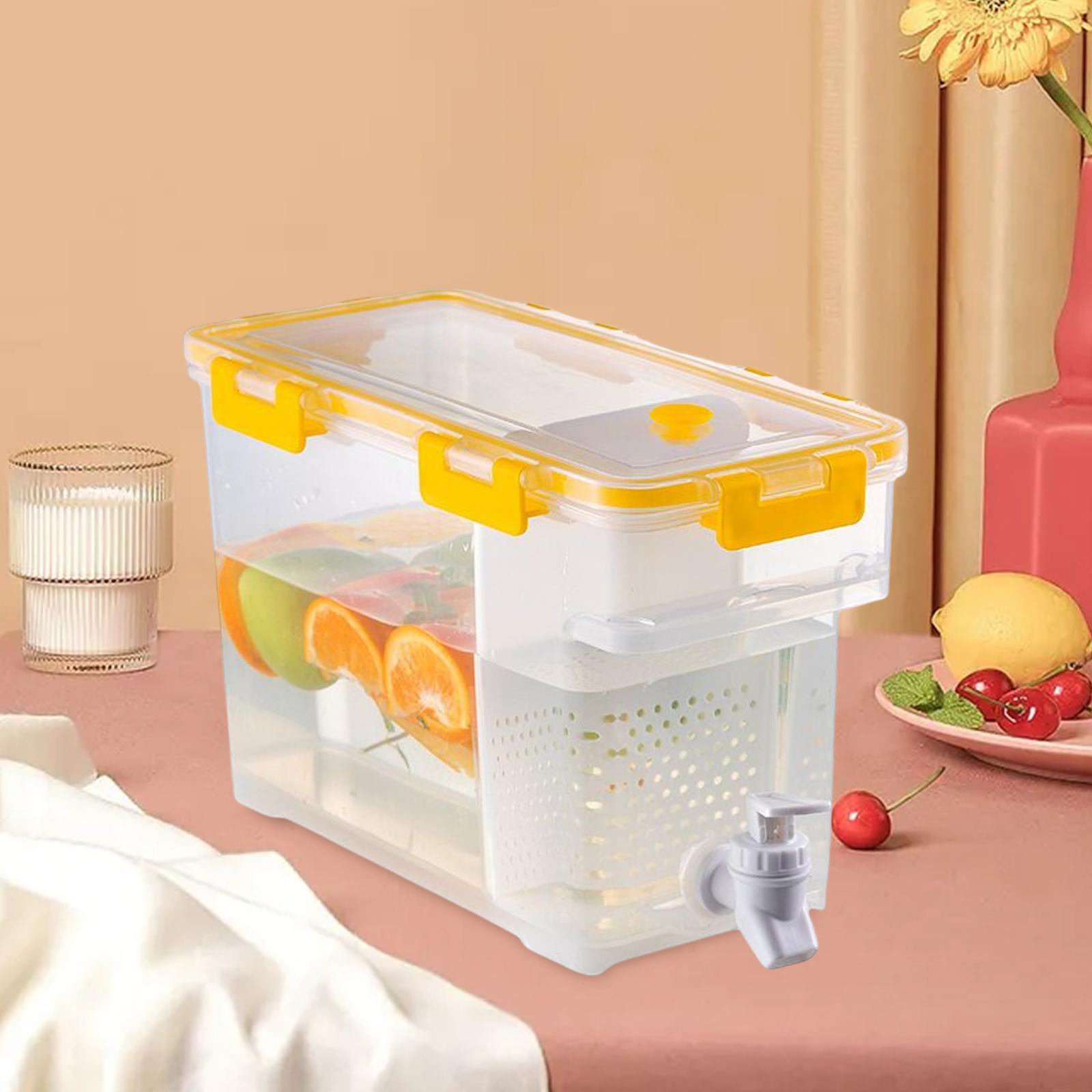 2x 3.5L Drinks Tank Lemonade Juice Jugs Water Container Summer Kitchen