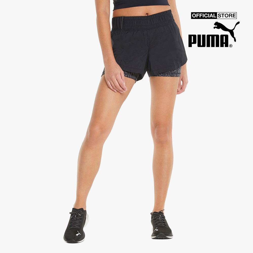 PUMA - Quần shorts thể thao nữ Marathon 2 In 1 Woven Running 521380