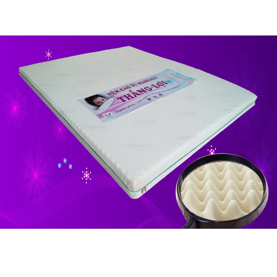 Bộ Nệm CAO SU FOAM MASSAGE CAO CẤP THẮNG LỢI - 2 gối chính hãng