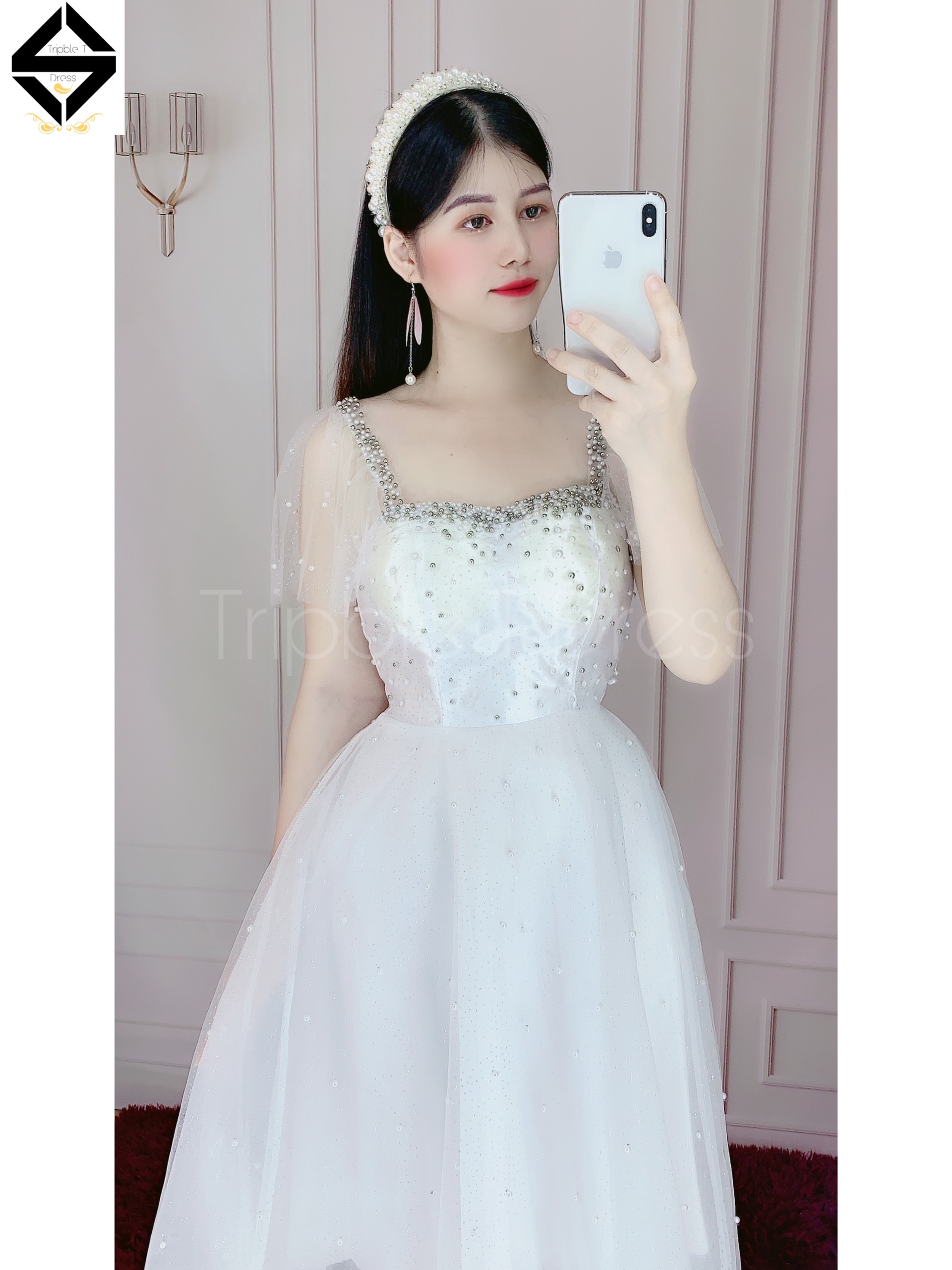 Đầm xoè dự tiệc công chúa sang trọng TRIPBLE T DRESS - Size S/M/L - MS60V