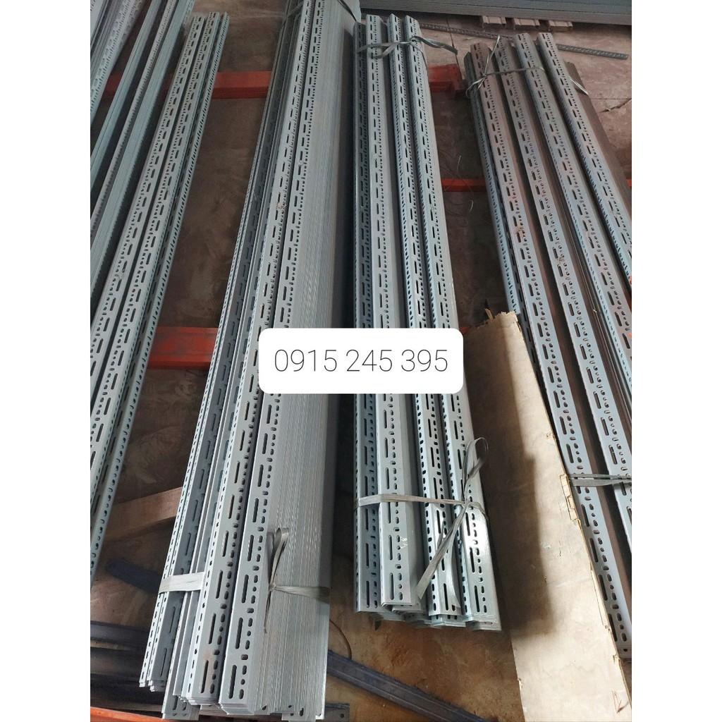 KT : 85cm . Bộ 4 thanh sắt v lỗ đa năng V3x5cm dài 85cm