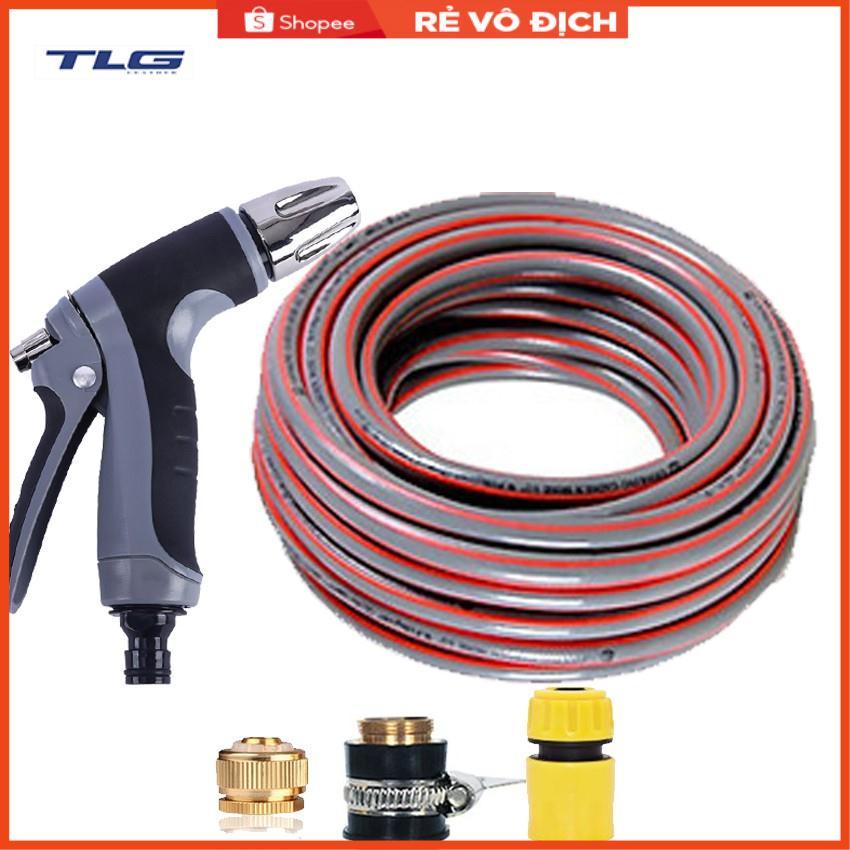 Bộ dây và vòi xịt rửa xe tưới cây tăng áp 20M (cút nhựa nối đồng nhựa) 206817