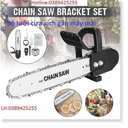 Lam xích lưỡi cưa gắn máy mài máy cắt, có tra dầu tự động Chain Saw 11.5'