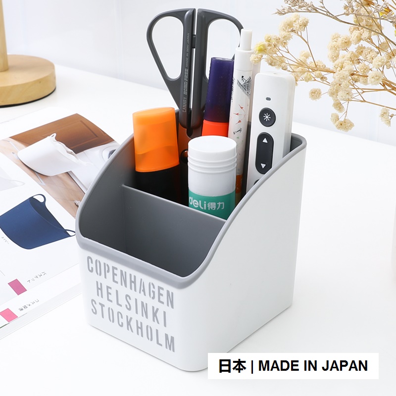 Hộp đựng bút &amp; đồ dùng văn phòng chia ngăn - Made in Japan
