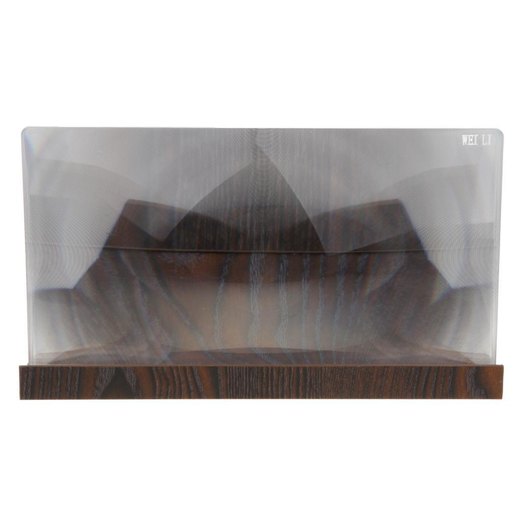 Phone Screen Magnifier 3D Video Screen Amplifier Expander Bracket Black