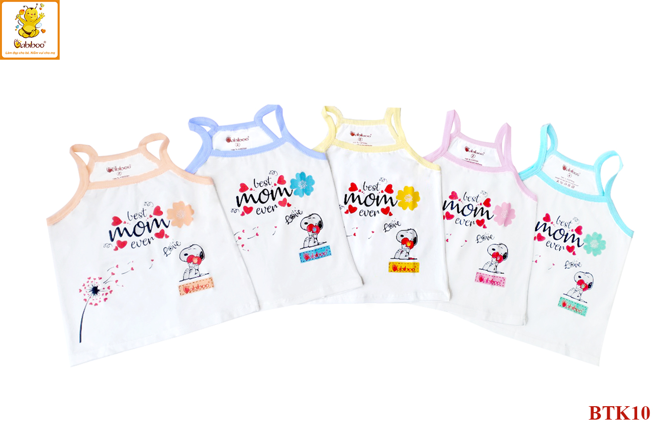 Bộ áo dây vải cotton 4 chiều BABIBOO - BKT10