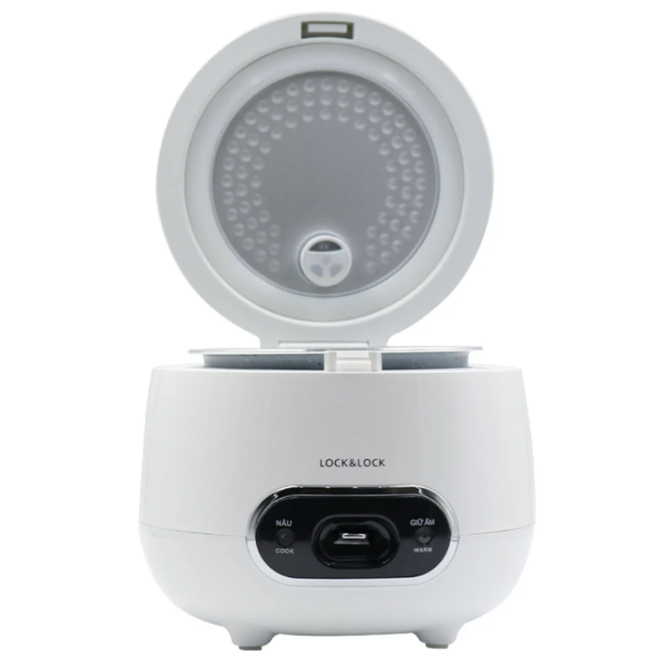 Nồi Cơm Điện Lock&amp;Lock Mechanical Rice Cooker EJR426WHT 0.8 Lít - Hàng chính hãng