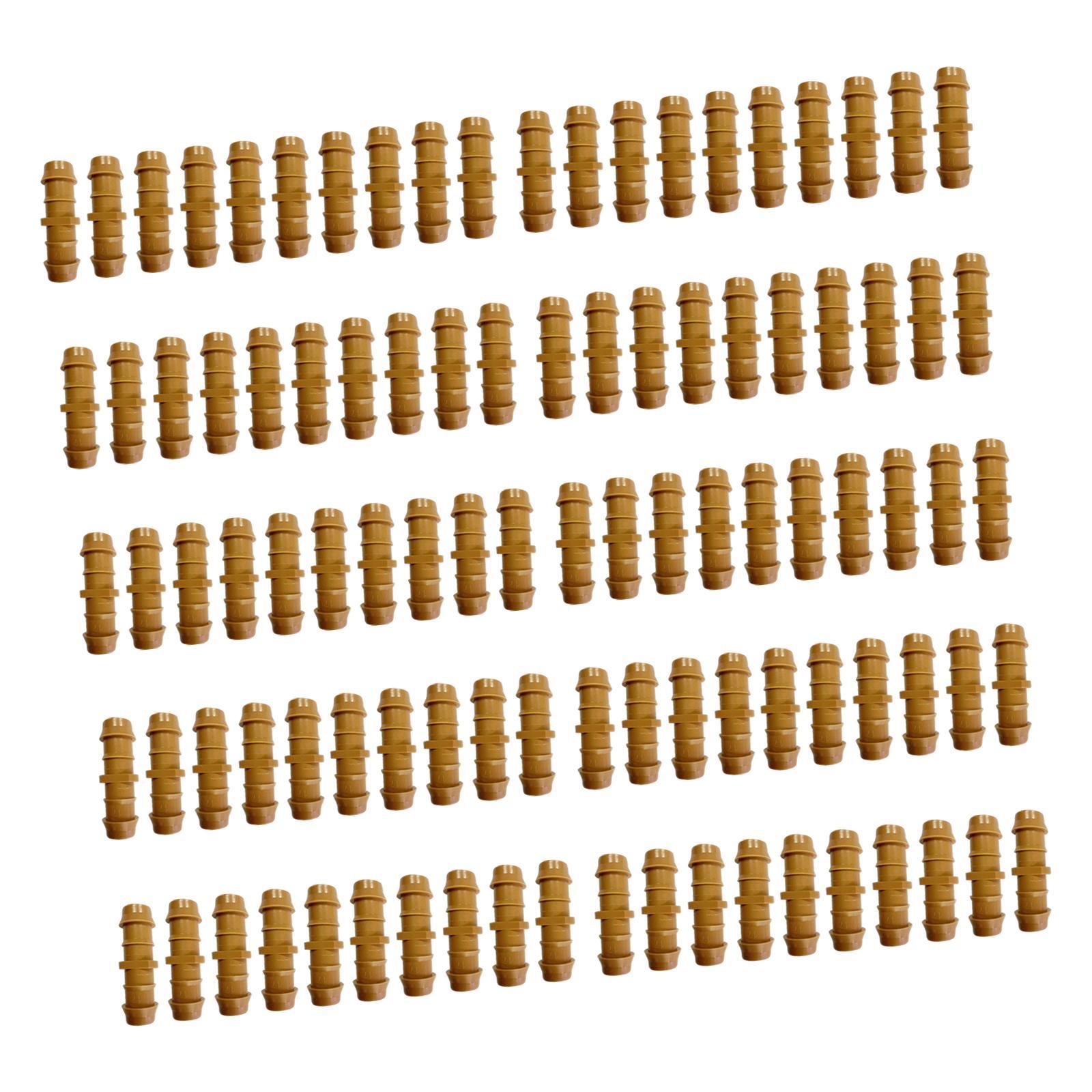 100Pcs Garden Irrigation Pipe Connector 17mm Drip System DIY Drip Irrigation