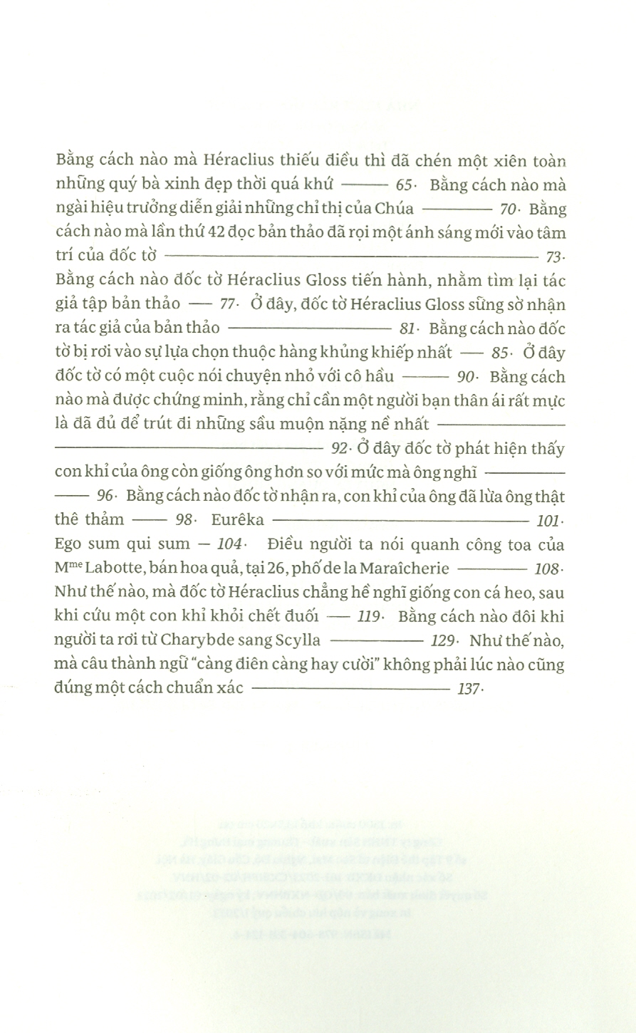Sách - Đốc tờ Héraclius Gloss - Maupassant, Toàn Anh dịch