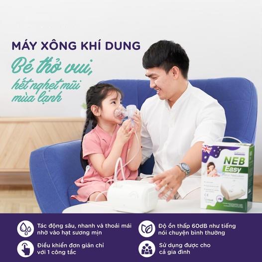 Máy xông khí dung BioHealth Neb Easy hạt nhỏ mịn tác động sâu hoạt động êm ái