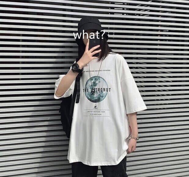 Áo thun unisex tay lỡ form rộng - phông trái đất