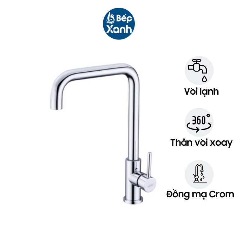 Vòi Rửa Chén Hafele HT21-CC1F245U 577.55.260 - Đồng Mạ Chrome