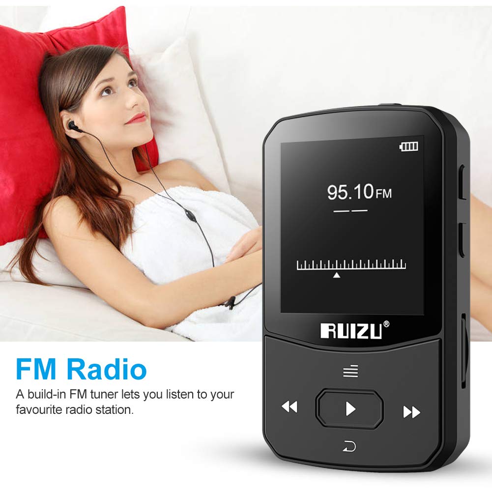 Máy Nghe Nhạc MP3 Bluetooth Ruizu X52 Bộ Nhớ Trong 8GB Cao Cấp AZONE - Hàng Chính Hãng
