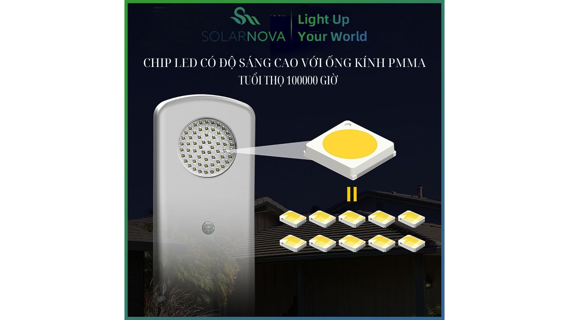 Đèn đường năng lượng mặt trời ngoài trời, Đèn LED chiếu sáng sân từ hoàng hôn đến bình minh với cảm biến chuyển động, Điều khiển từ xa, Ánh sáng ban ngày 6500K 2500lm, Chống nước theo tiêu chuẩn IP65, Đèn góc rộng cho đường lái xe, bãi đỗ xe