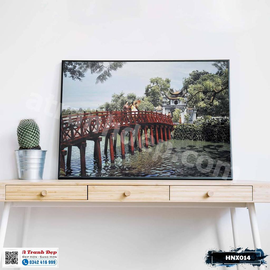 Tranh trang trí siêu nhẹ phong cảnh Hà Nội xưa - HNX014