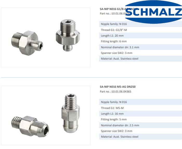 NÚM HÚT CHÂN KHÔNG - 10.01.06.00374 - Phụ kiện thiết bị nâng hạ chân không, thiết bị nâng công nghiệp - Schmalz