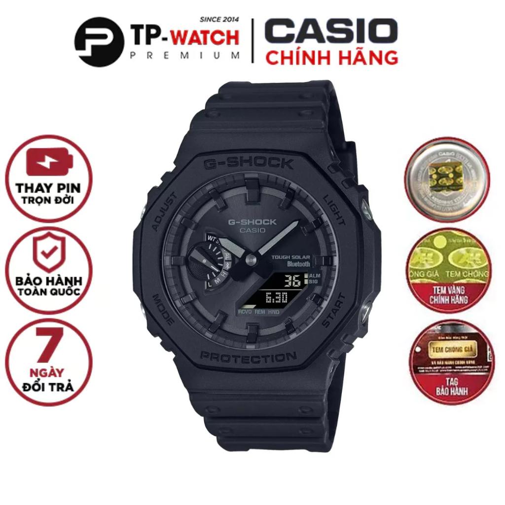 Đồng Hồ Nam Dây Nhựa Casio G-Shock GA-B2100-1A1DR Chính Hãng - Pin Năng Lượng Mặt Trời - GA-B2100-1A1 Bluetooth