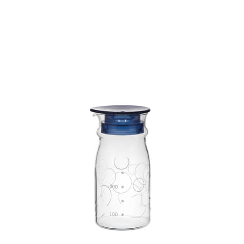 Bình nước thủy tinh chịu nhiệt 600ml, thích hợp để bàn làm việc văn phòng