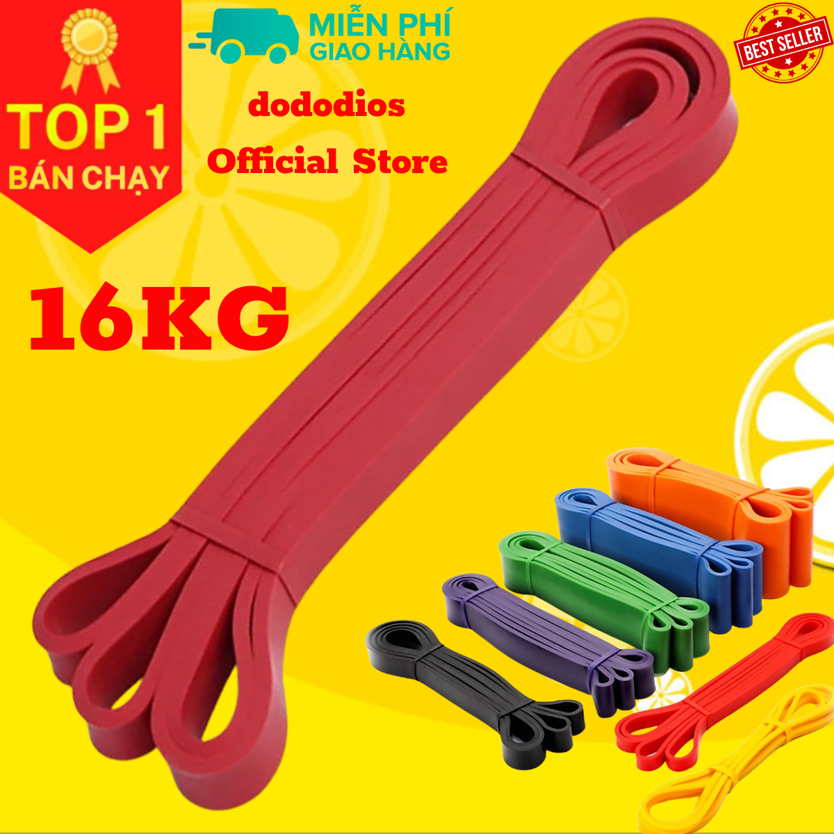 Dây Kháng Lực - dây trợ lực tập gym Powerband Tập Toàn Thân Chính hãng dododios Cực bền