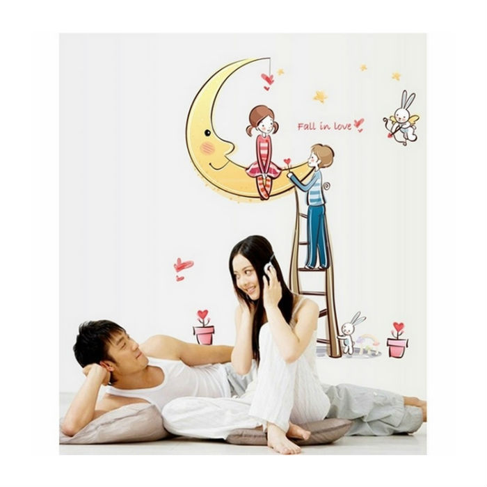 Decal Dán Tường Tình Yêu Trong Sáng PK177 (85 x 66 cm)