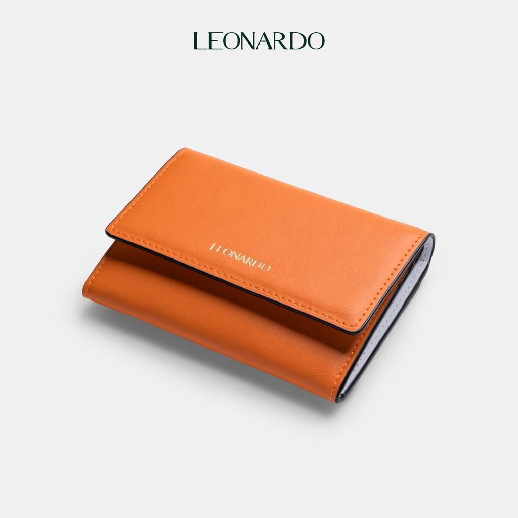 Ví da nữ card holder Jenni thương hiệu Leonardo