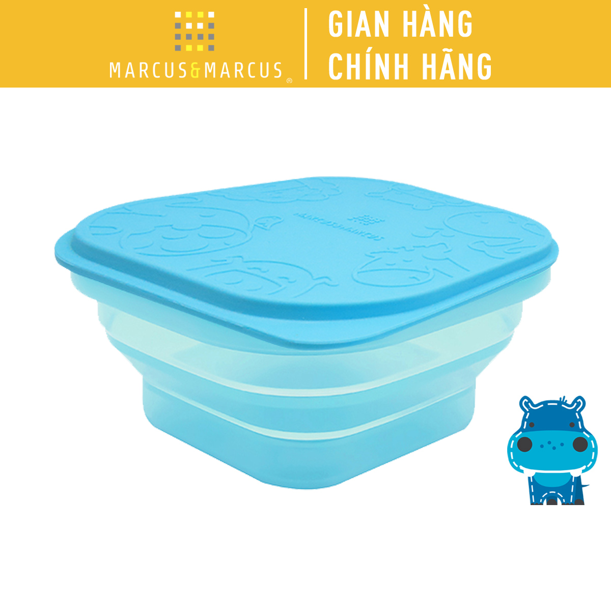 Bát silicon xếp gọn đựng bánh ăn dặm cho bé Marcus &amp; Marcus
