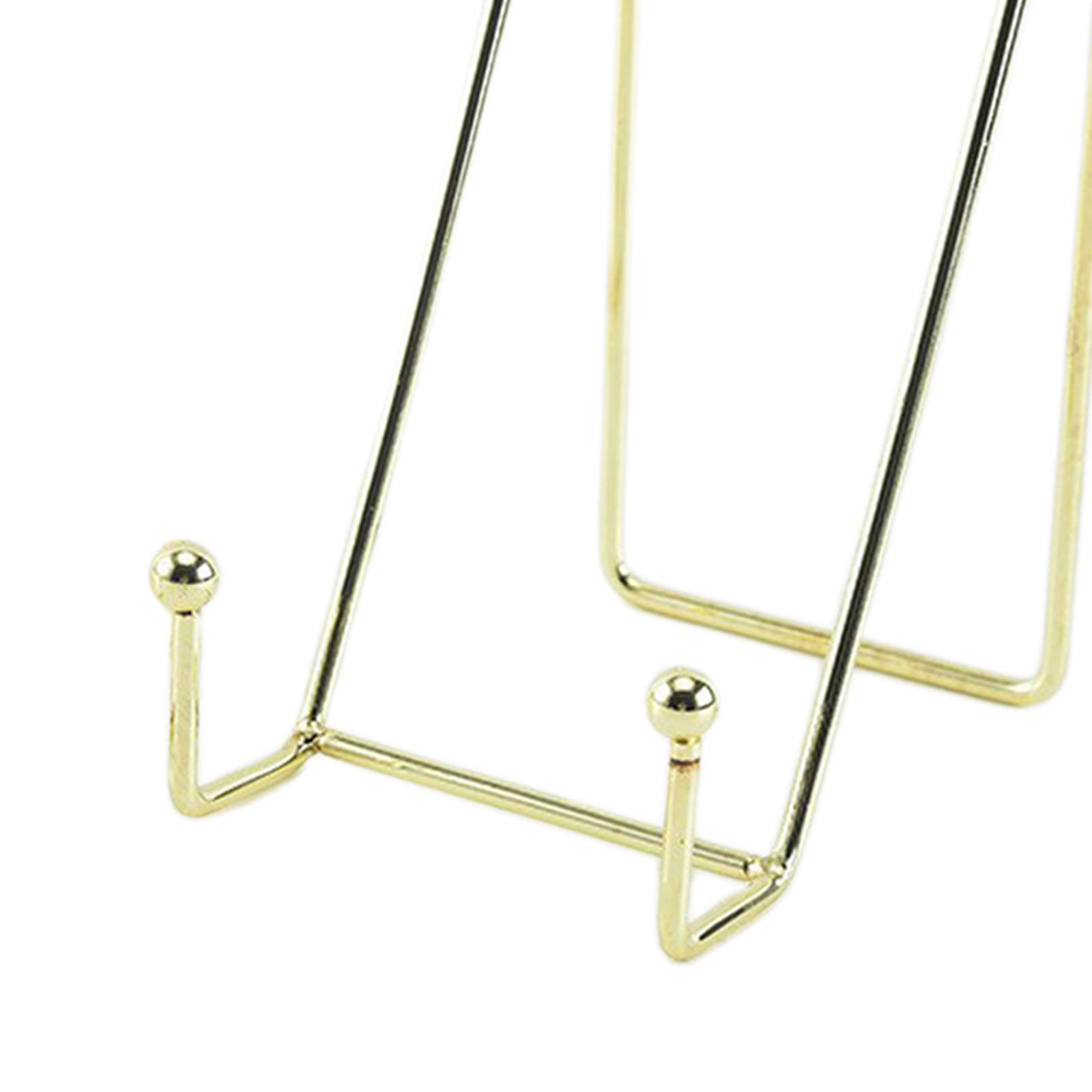 Metal Display Stands Brackets Decoration Storage Rack Book Shelf Plate Holder Table Art for Pictures Magazine Living Room Office Party