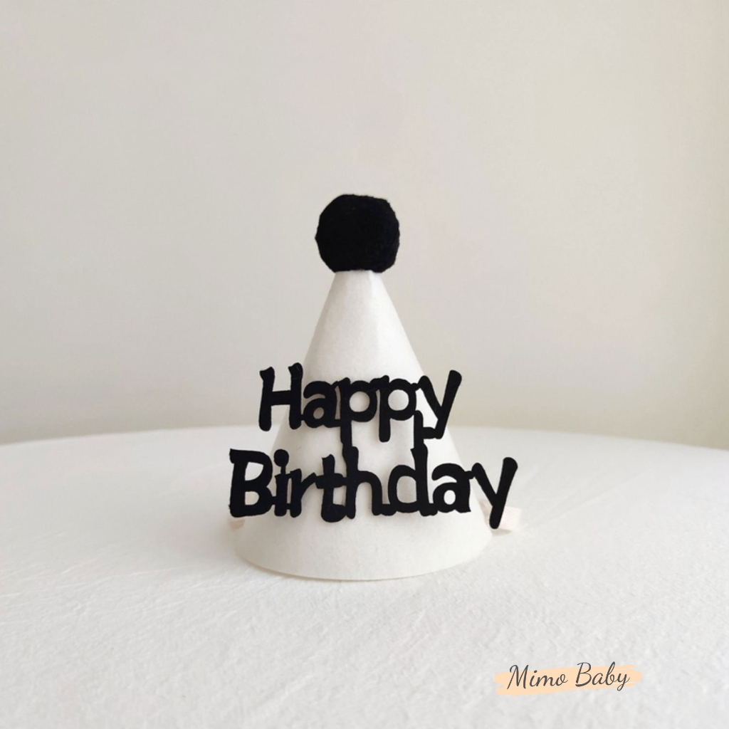 Mũ nón trang trí sinh nhật hình chóp phong cách hàn quốc Mimo Baby M67