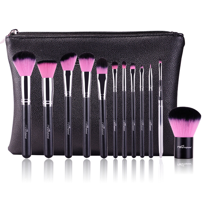 Bộ cọ trang điểm MSQ màu hồng 12 cây MSQ New Arrival 12Pcs Make up Brush (pink)