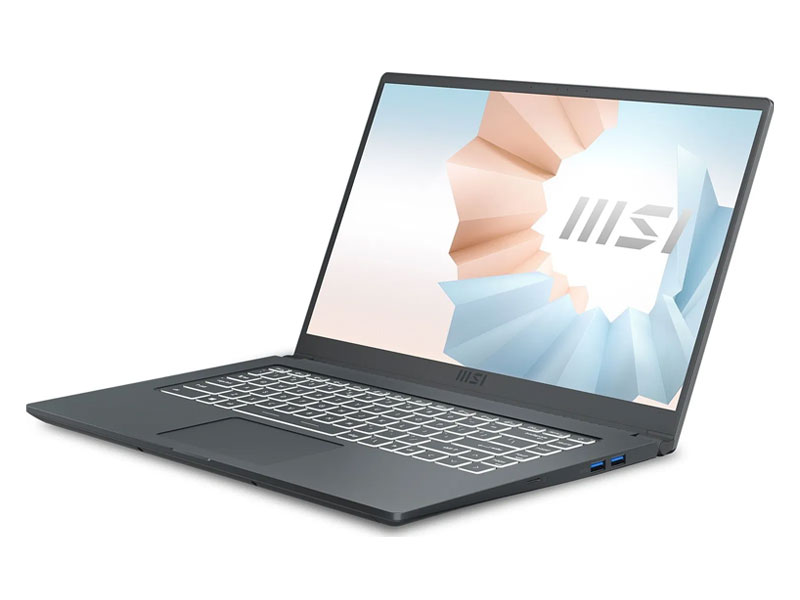 Laptop MSI Modern 15 A11MU 1023VN (Intel Core i5-1155G7/8GB/512GB/Intel Iris Xe/15.6 inch FHD/Win 11/Xám) Hàng chính hãng