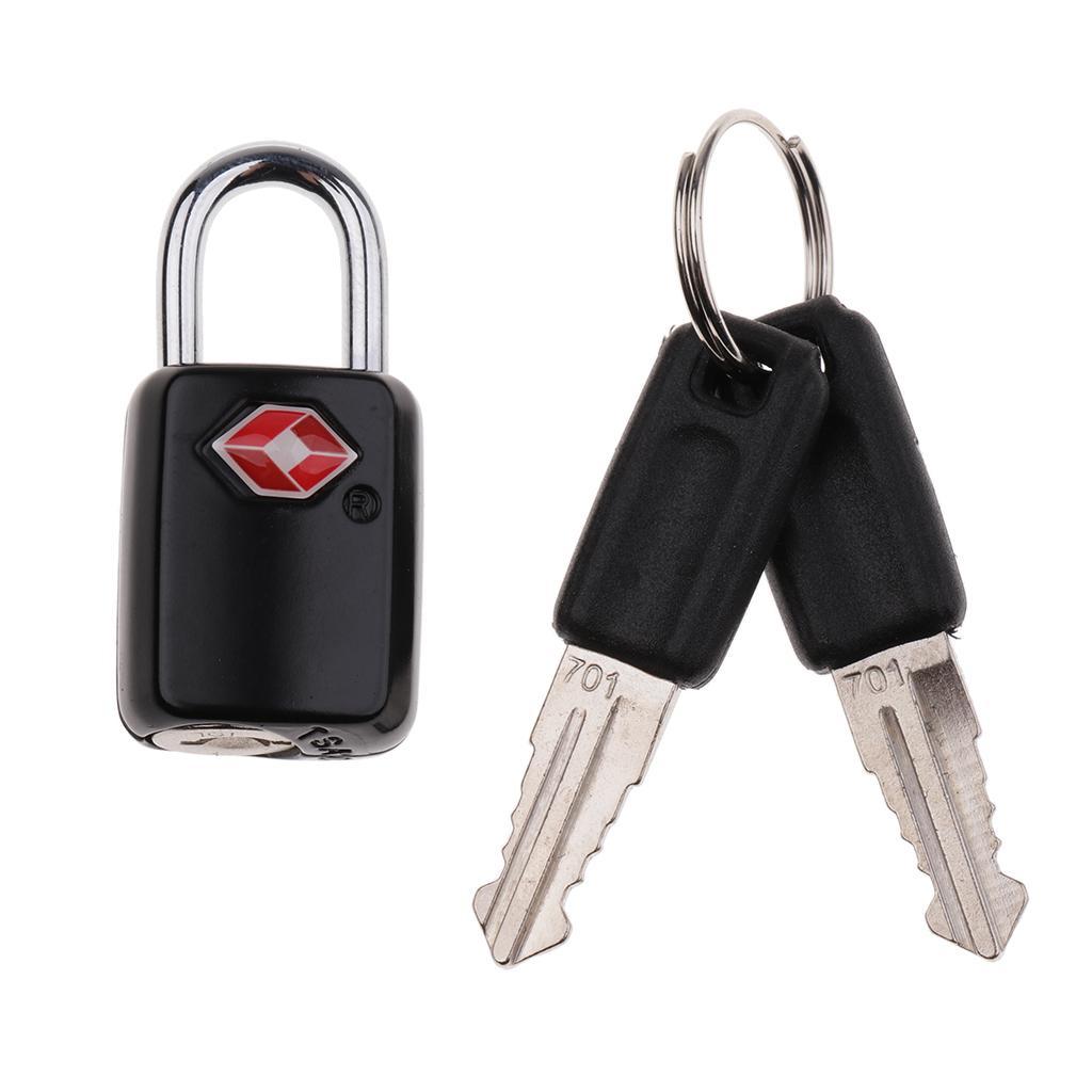 3xTSA Safe Travel Padlock Luggage Suitcase Secure Lock Padlock with 2 Keys