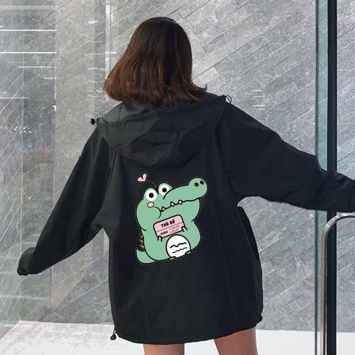 Áo Khoác Dù 2 Lớp Ép Hình Form Rộng Có Nón Nam Nữ Unisex - TÂM SHOP