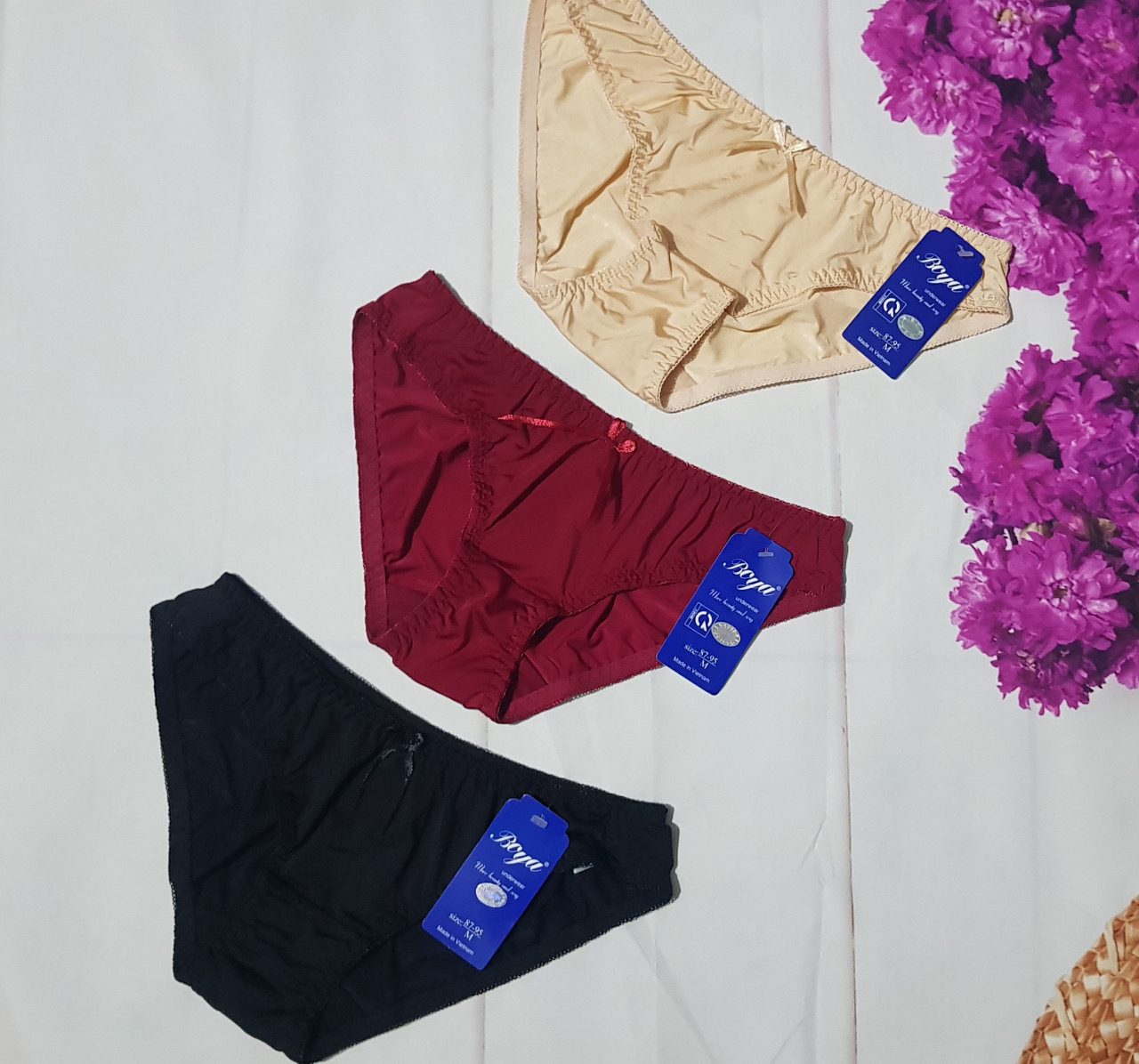 Quần lót nữ thun lạnh trơn Boya 057T – Mát lạnh, co giãn 4 chiều