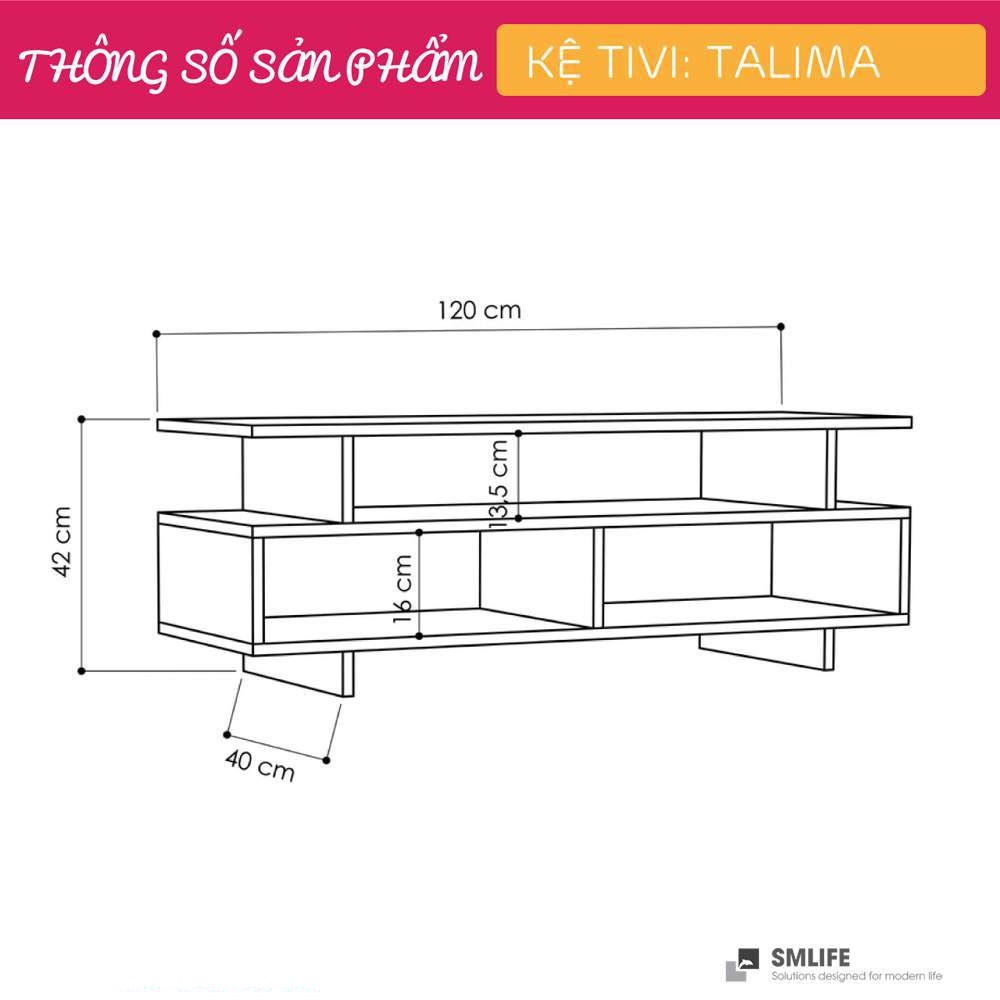 Kệ Tivi gỗ hiện đại SMLIFE Talima