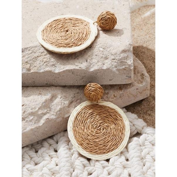 Bông tai tròn thả mây Tiệm nhà Sakj