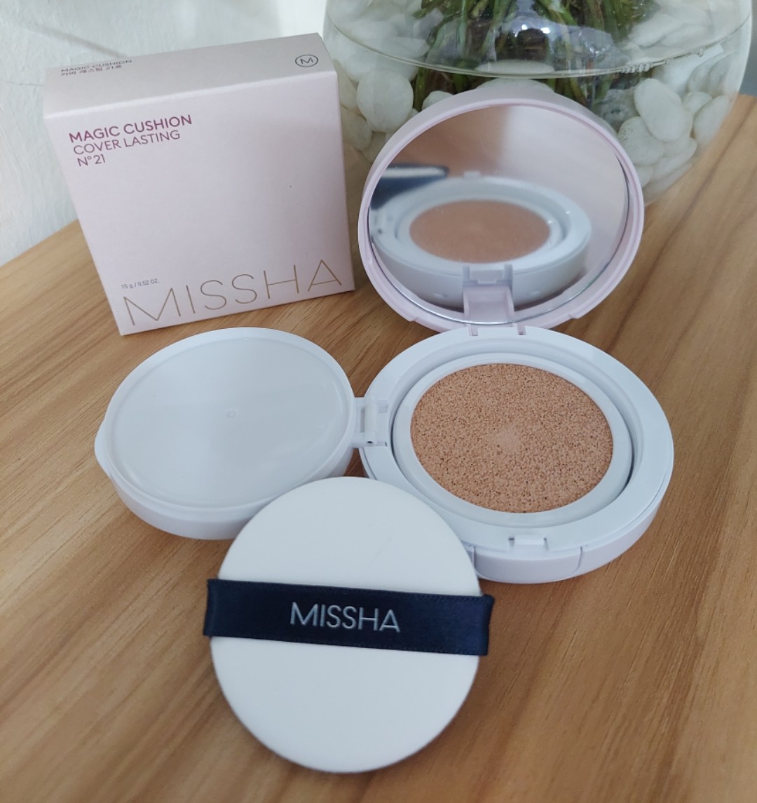 Phấn Nước Misa Magic Cushion Cover Lasting Hồng Hàn Quốc 15g