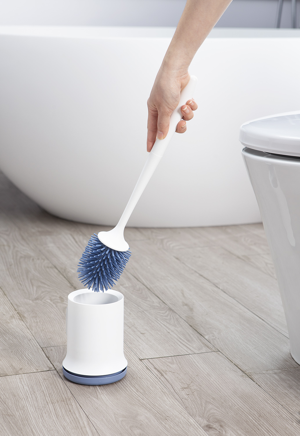 Chổi cọ toilet đầu silicon Inochi Kirei