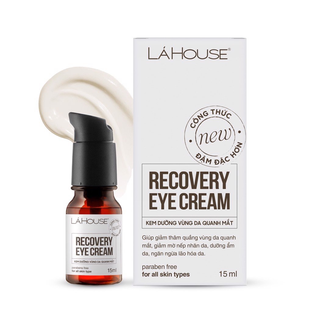 Kem dưỡng vùng da quanh mắt Lá House Recovery Eye Cream 15ml