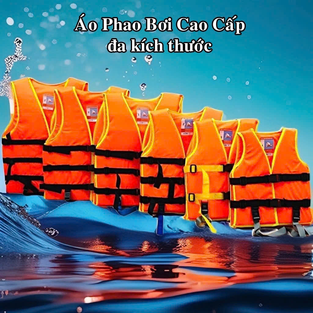 Áo Phao Cứu Hộ Hỗ Trợ Tập Bơi Nổi Trên Nước – Bo Viền Phản Quang, Đai Điều Chỉnh, Chốt Đóng Chắc – 5 Size Cho Mọi Lứa Tuổi (5kg – 65kg) - HÀNG CHÍNH HÃNG MINIIN