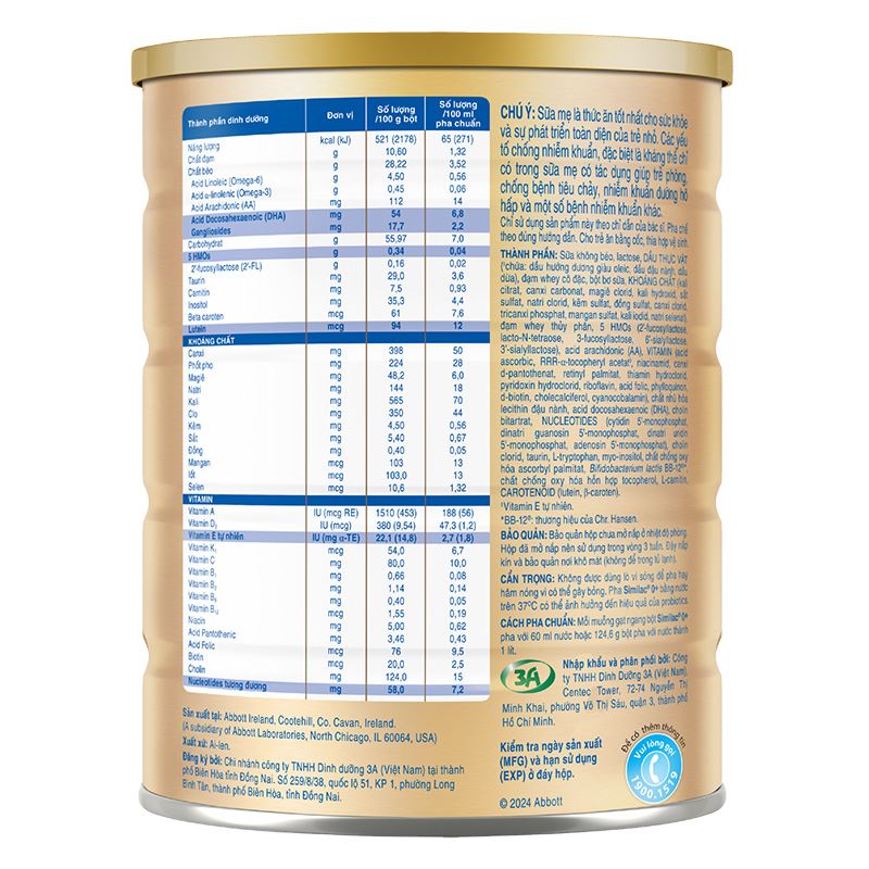 Combo 4 Sữa Bột Similac 0+ 850g