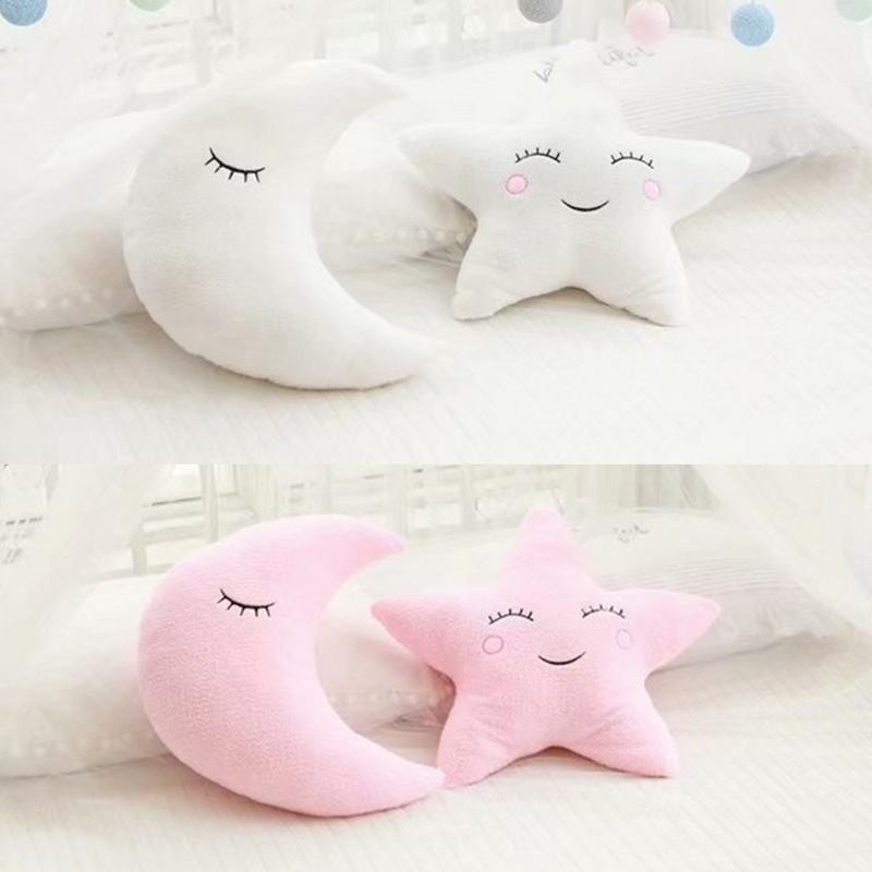INS Bắc Âu Trẻ Em Phòng Mầm Non Trang Trí Ghế Sofa Gối Đệm Nhồi Bông Mềm Trăng Sao Cloud Gối Cho Bé Trai Bé Gái Phòng Ngủ trang Trí