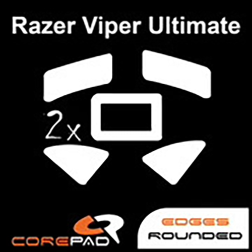 Feet chuột PTFE Corepad Skatez Razer Viper Ultimate - 2 Bộ - Hàng Chính Hãng