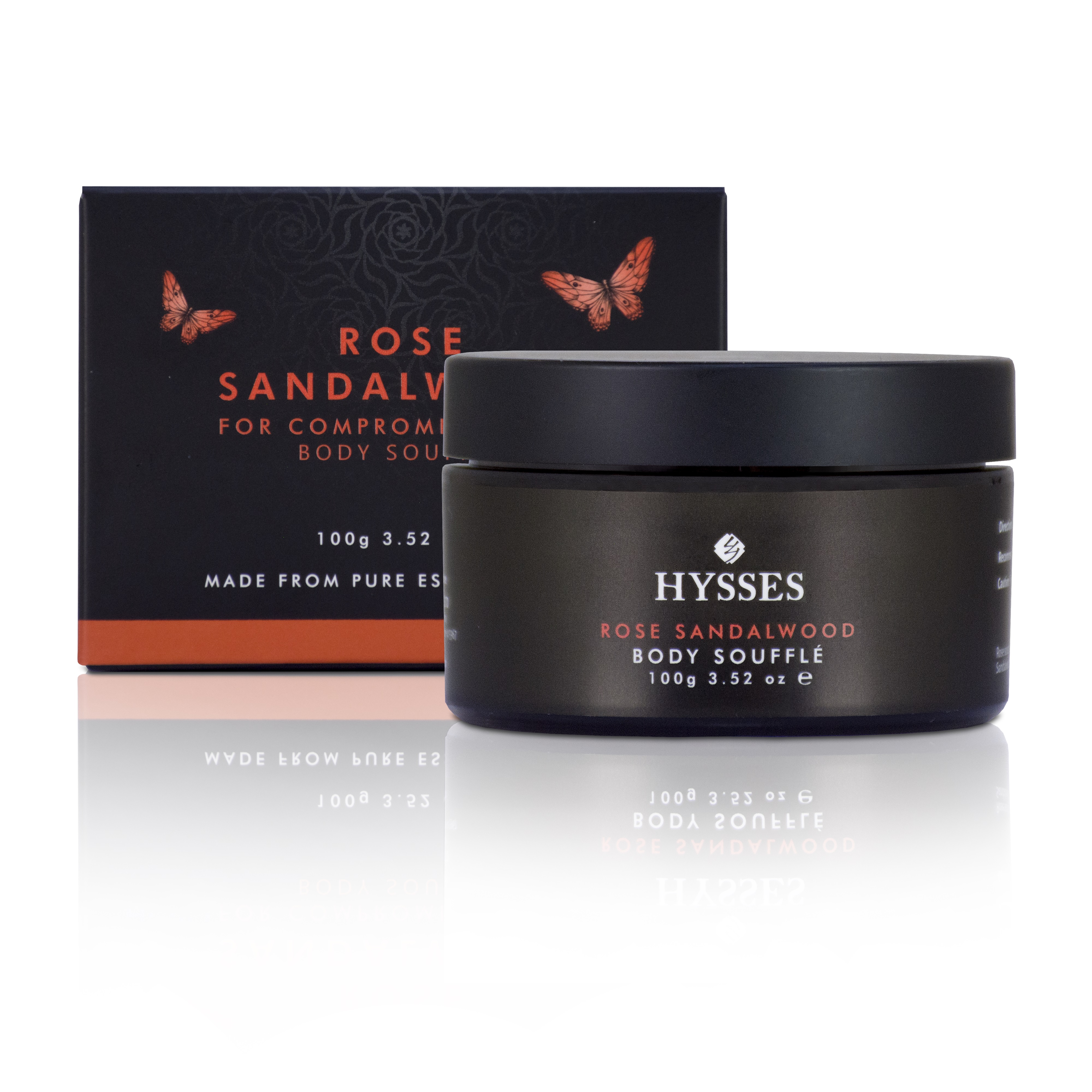 Kem Dưỡng Thể Cao Cấp Hysses Body Souffle Giúp Cấp Ẩm, Phục Hồi, Hỗ Trợ Tình Trạng Viêm Da, Phục Hồi Da Cháy Năng, Chiết Xuất Gỗ Đàn Hương và Hoa Hồng Hữu Cơ