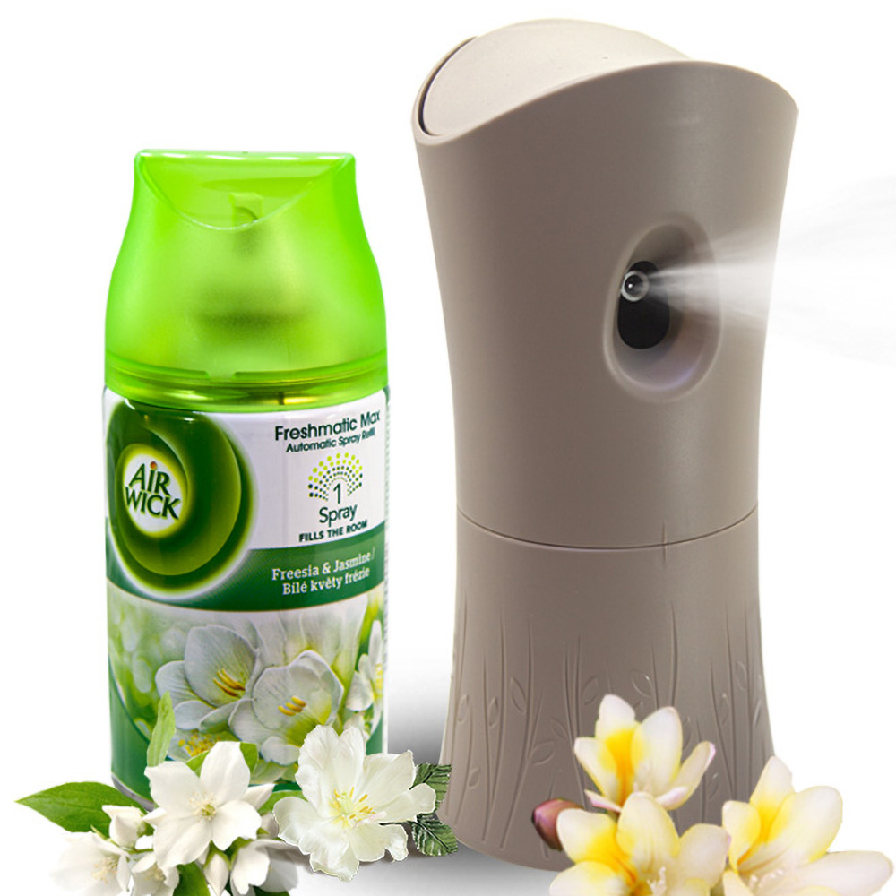 Bộ phun tinh dầu tự động Air Wick Freesia &amp; Jasmine 250ml QT000731 - hương hoa nhài