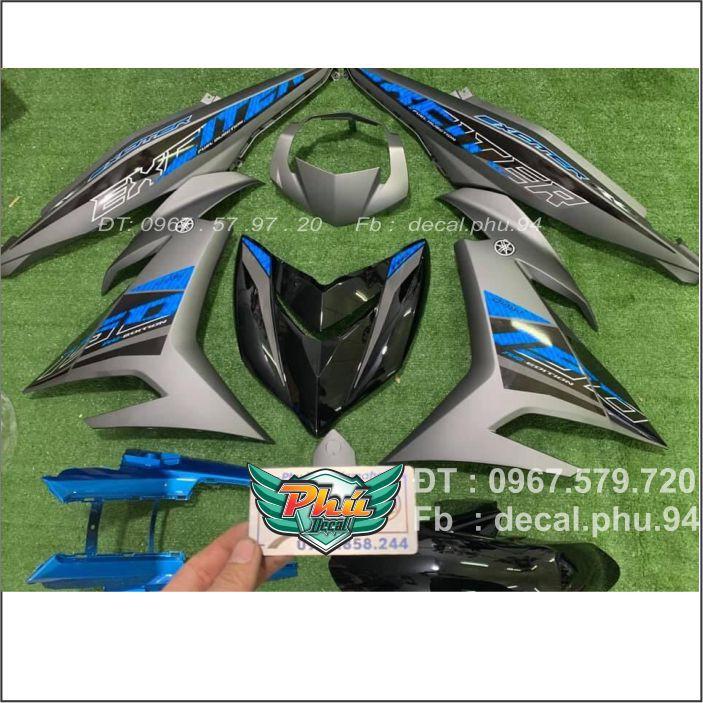 Tem rời Exiter 150 Xám xanh đen rời mới Uv