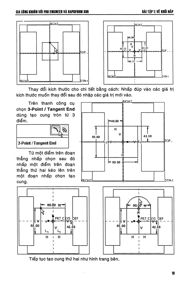 Sách Gia Công Khuôn Với Pro Engineer & Rapidform Xor