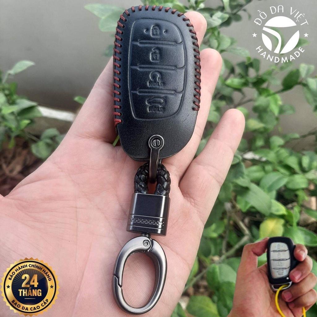 Bao da chìa khóa HYUNDAI CRETA 2022 da bò nhập khẩu Bảo hành 2 năm