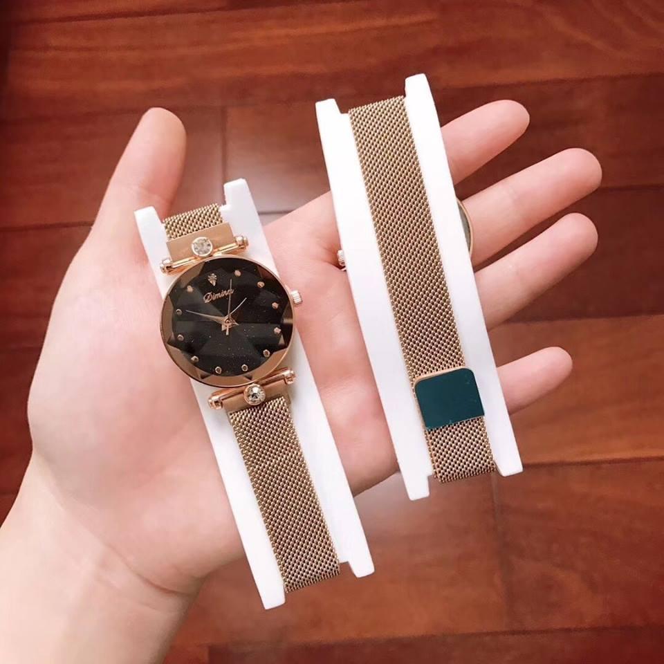 Đồng hồ thời trang nữ dây nam châm siêu hot trend watch unisex